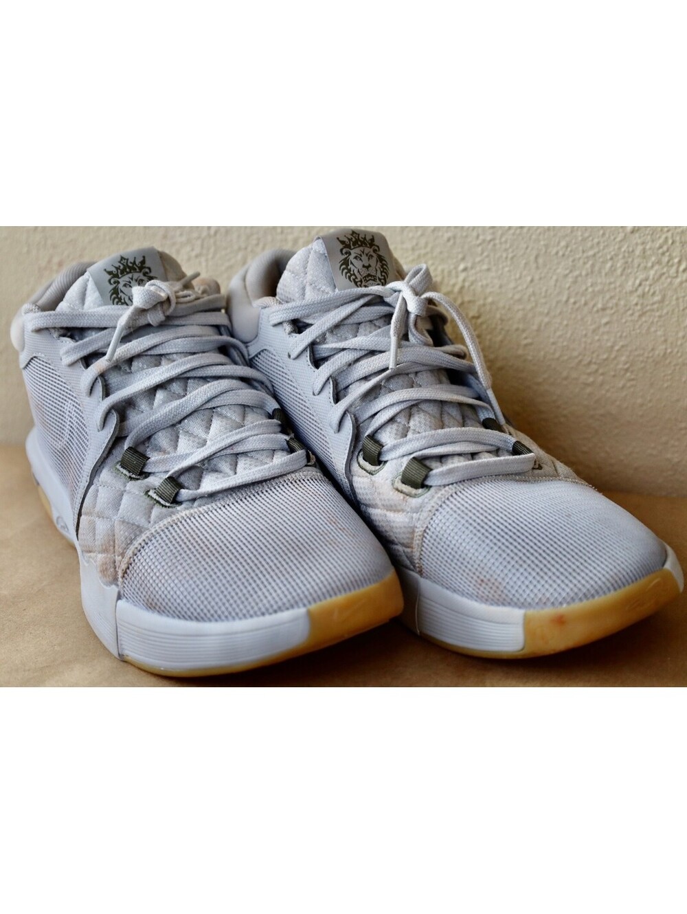 Size 13 - Nike LeBron Witness 8 Light Bone Gum Mens